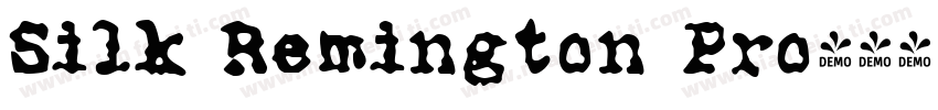 Silk Remington Pro字体转换